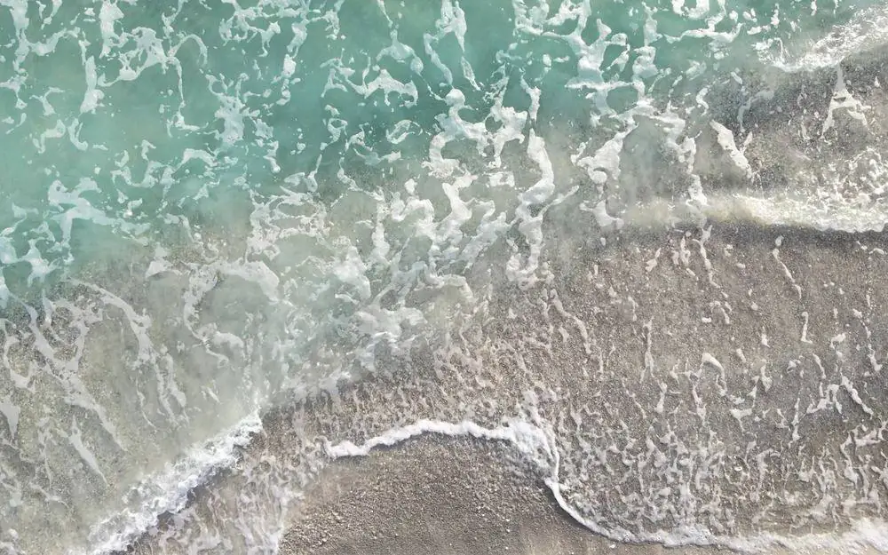 Waves rolling onto the sand at Longboat Key, Florida